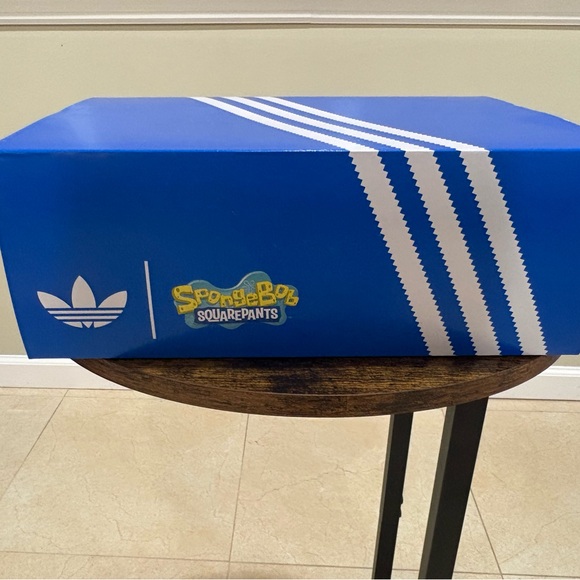 adidas Other - adidas Blue and White Sneakers Box with SpongeBob Logo